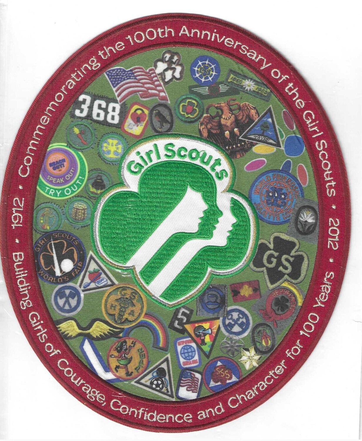 100th Anniversary Patch RARE GSUSA Commemorative (aka Big Bertha)