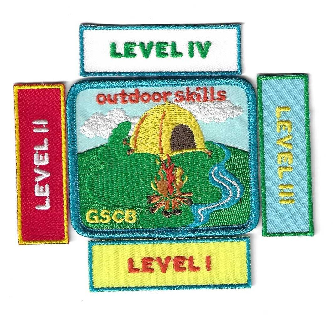 Camping Skills patch with earned levels (GSCB)