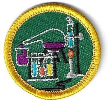 Chemistry Lone Star Tx Council own Junior Badge (Original) slightly oversized