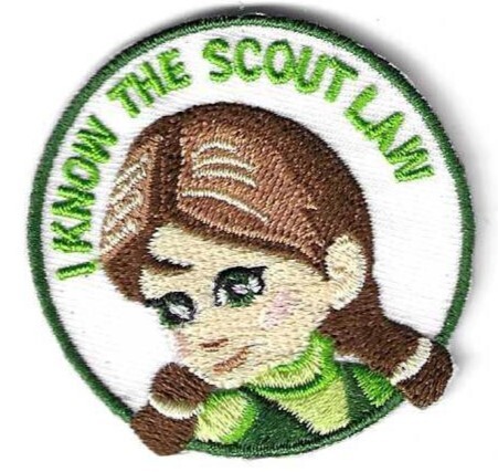 I know the Scout law patch