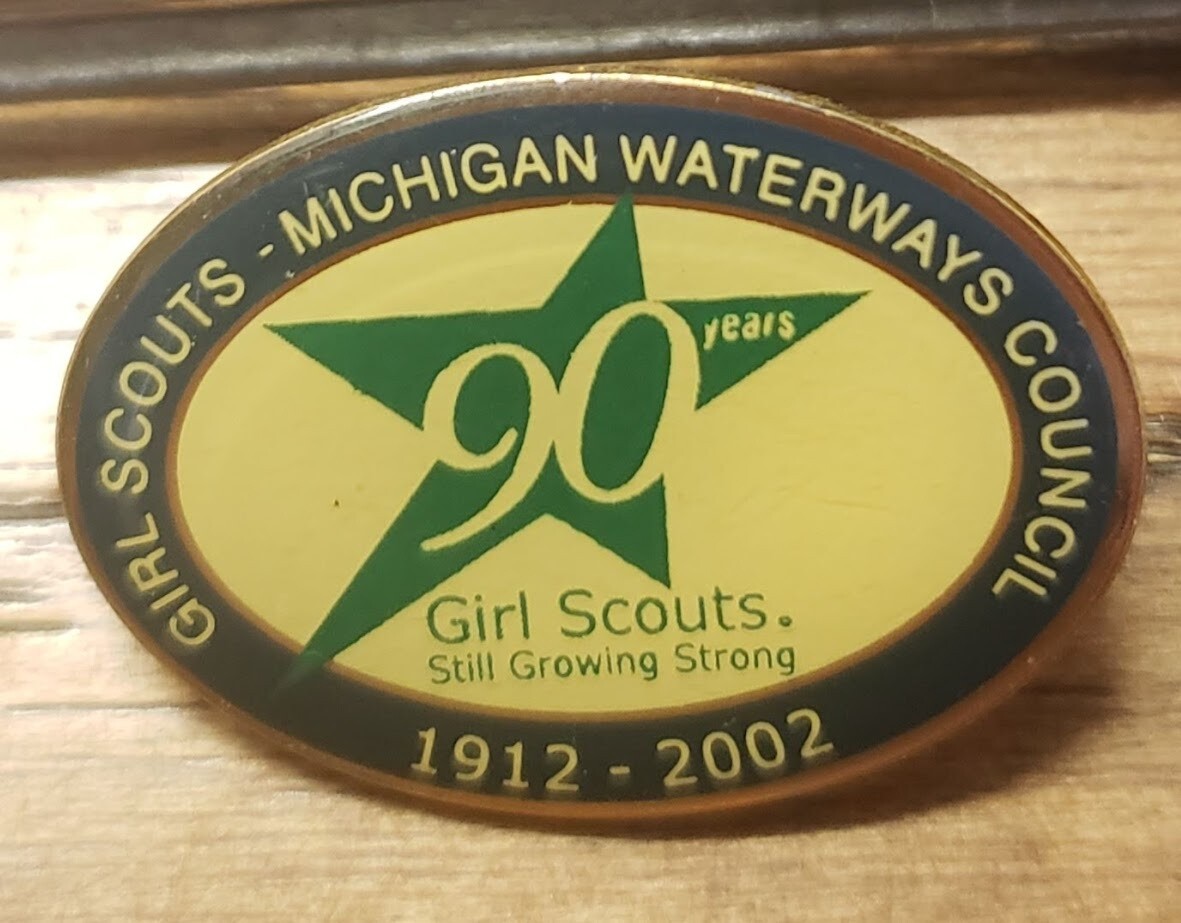 90th Anniversary Pin Michigan Waterways 2002