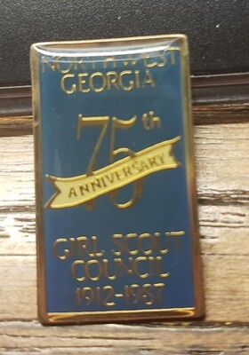 75th Anniversary Pin NW Georgia 1987