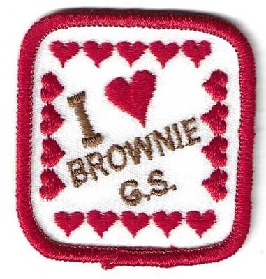 Vintage I "Heart" Brownie GS Fun Patch GSUSA