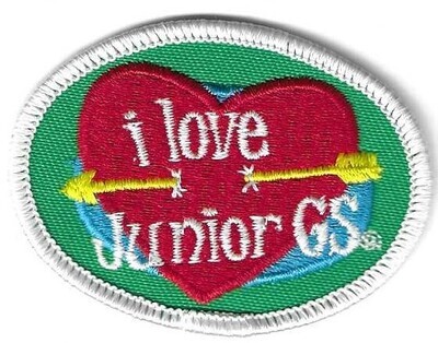 Vintage I Love Junior GS Fun Patch GSUSA