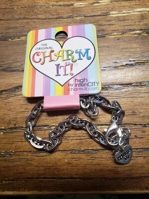 Charm It Cookie Charm Bracelet (silver tone)
