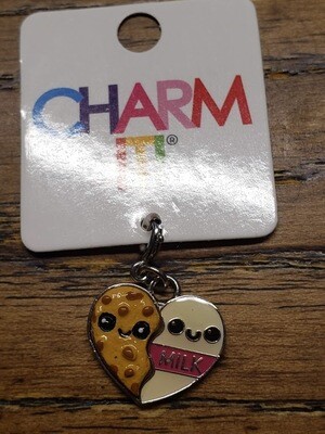 Charm It Cookie Charm Generic Milk and Cookies (heart)