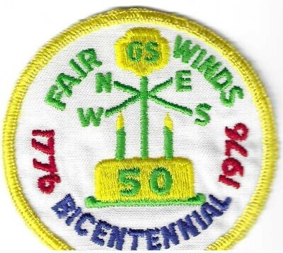 1776-1976 Bicentennial Patch Fairwinds GSC