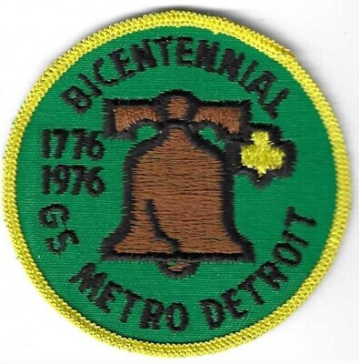 1776-1976 Bicentennial Patch Metro Detroit GSC