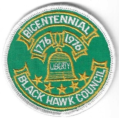 1776-1976 Bicentennial Patch Black Hawk GSC