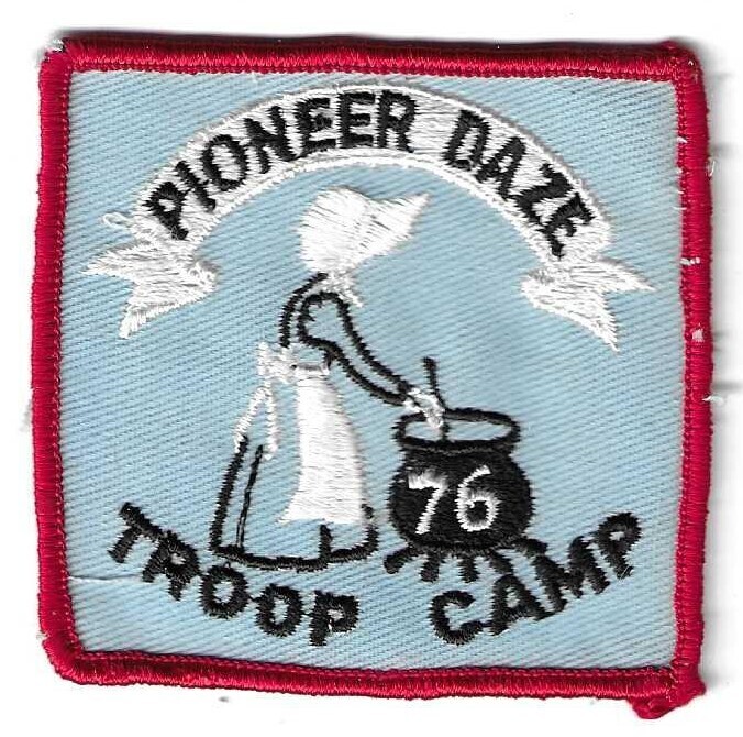 Pioneer Daze Troop Camp Bicentennial Patch council unknown