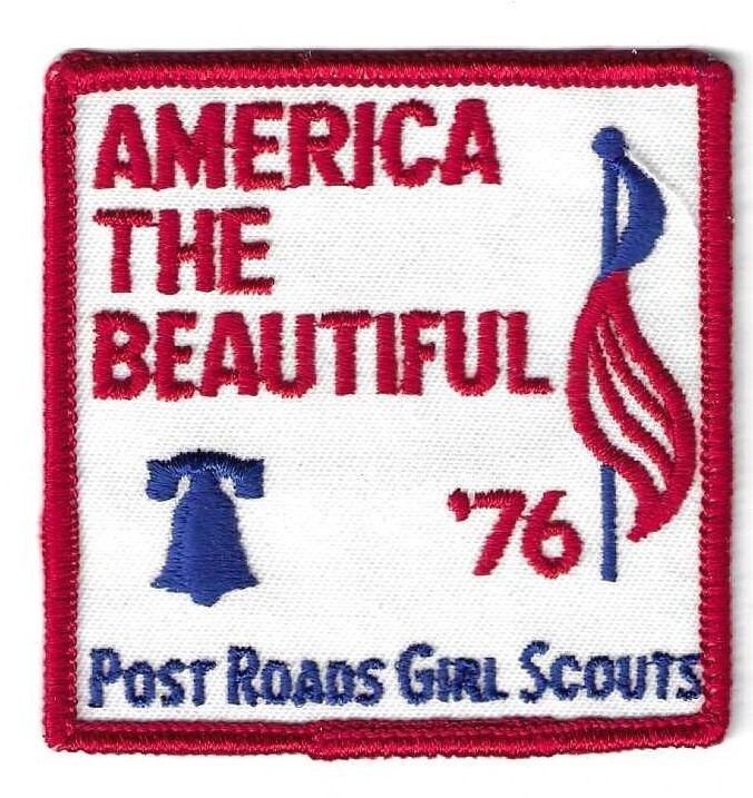 America the Beautiful 76 Bicentennial Patch Post Roads GSC