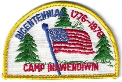1776-1976 Camp Inawendiwin Bicentennial Patch NJ council unknown