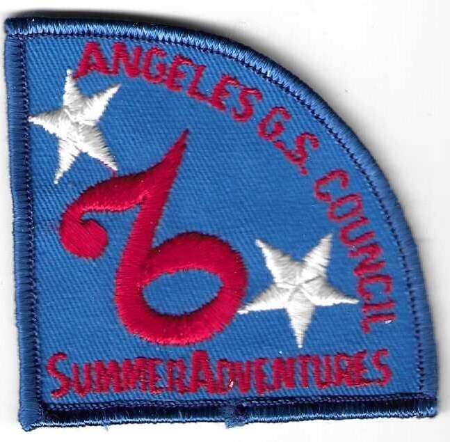 76 Summer Adventures Bicentennial Patch Angeles Council