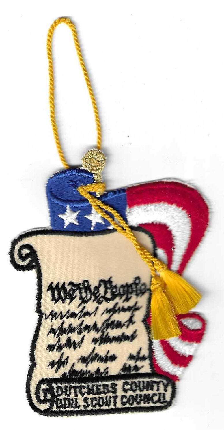 We the People Ornament Bicentennial Patch Dutchess County GSC