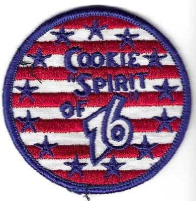 Cookie Spirit of 76 (thicker embroidery) LBB council unknown