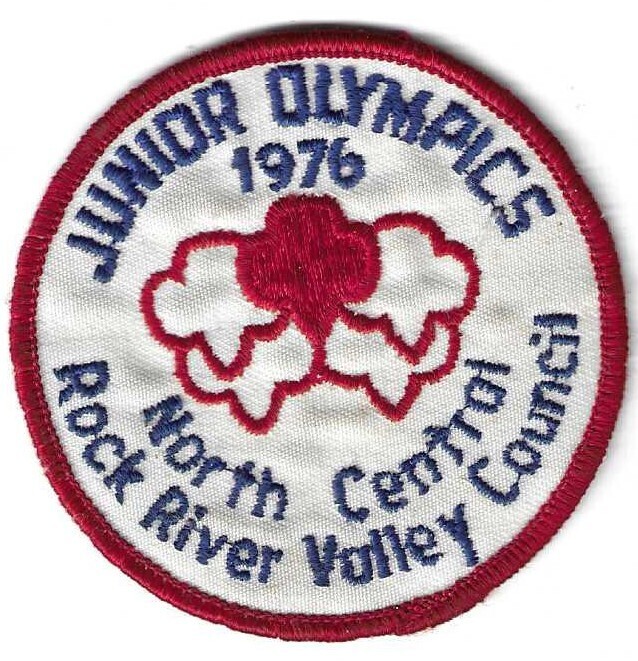 Junior Olympics 1976 Bicentennial Patch (Rock River Valley GSC)