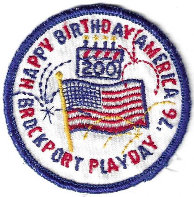 Brockport Playday 76 Bicentennial Patch (council unknown)