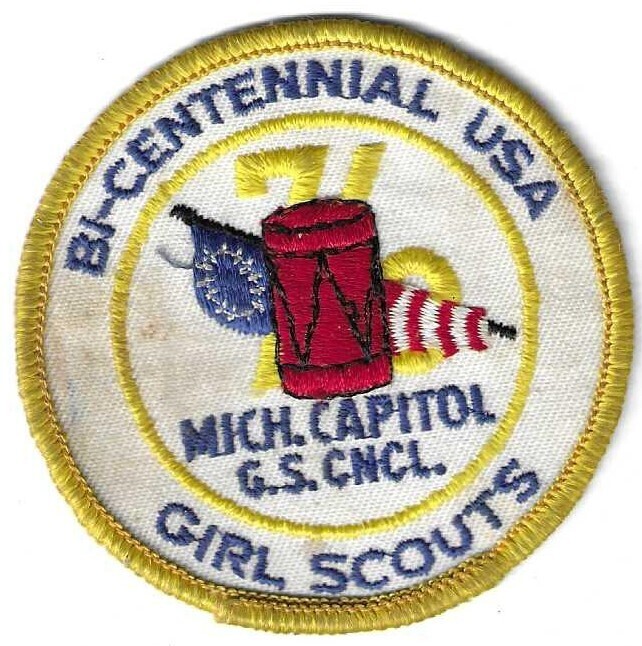Bi-Centennial USA Bicentennial Patch (Michigan Capitol GSC)--needs cleaning