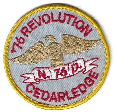 76 Revolution Cedarledge Bicentennial Patch (Greater St Louis GSC?)