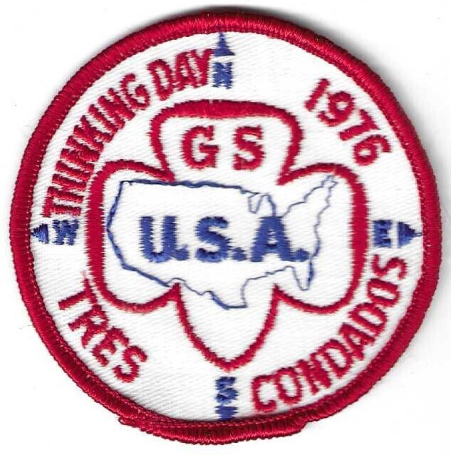 Thinking Day 1976 Bicentennial Patch (Tres Condados)