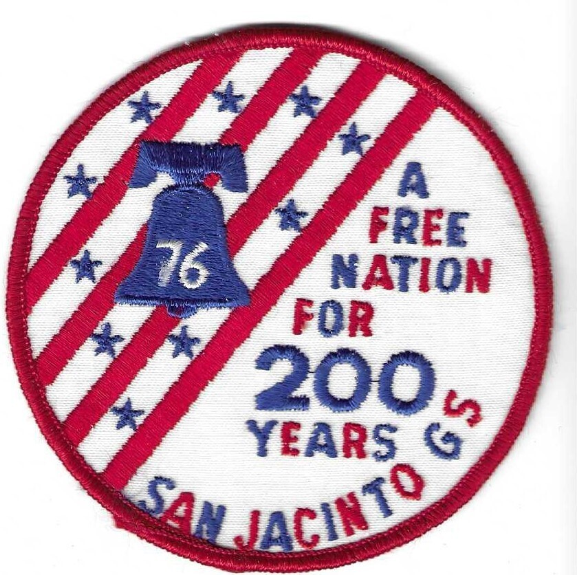 Free Nation 76 Bicentennial Patch (SJGSC)--large patch