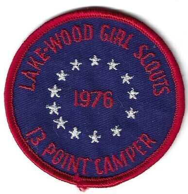 13 Point Camper Bicentennial Patch (Lakewood GSC)