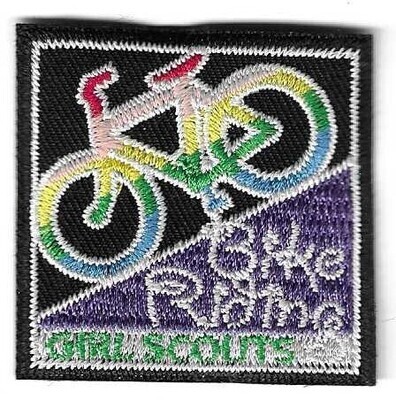 Bike Riding fun patch (GSUSA)