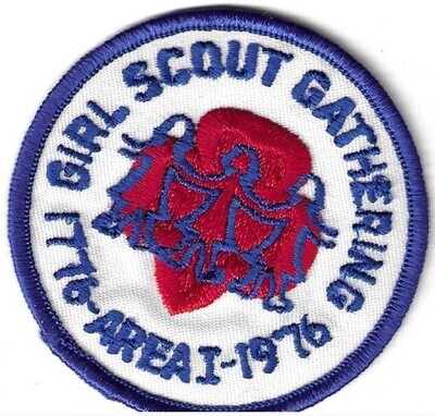 1776-1976 GS Gathering Area 1 Bicentennial Patch Council Unknown
