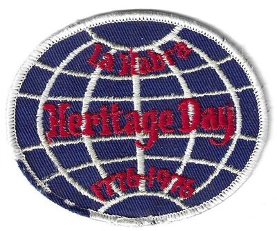 1776-1976 La Habra Heritage Day Bicentennial Patch Council Unknown