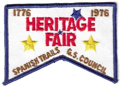 1776-1976 Heritage Fair Bicentennial (bottom patch of 3 piece set) STGSC