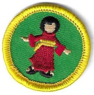 Geisha Doll/Japan Okinawa/West Pacific Council own Junior Badge (Original)
