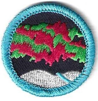 Northern Lights GS of Alaska Council own Junior Badge (Original-turquoise border
