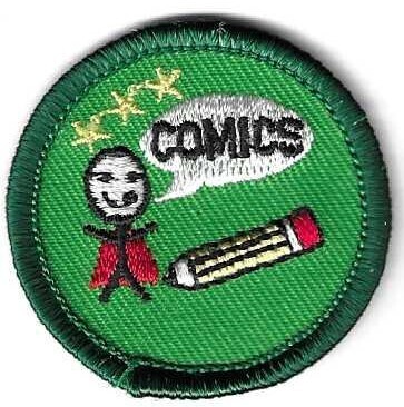 Comics Va Skyline council own Junior Badge (Original) slightly oversized