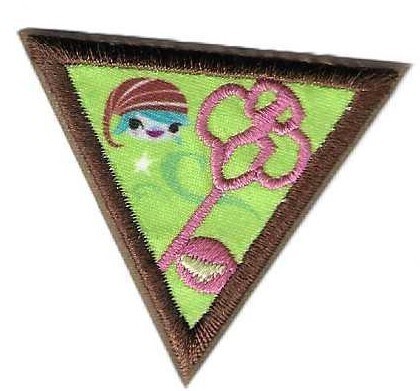 Journey Award Brownie Quest Single Piece:  Pink Key  2011-present