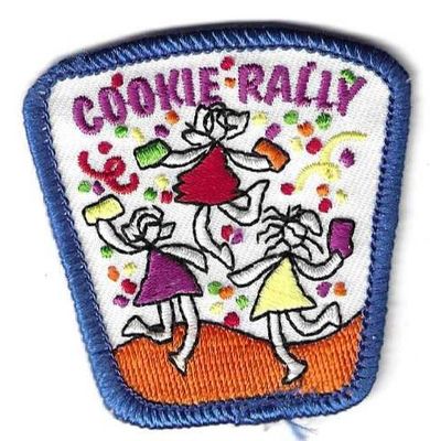 Rally 2011 dark blue embroidered border Little Brownie Bakers