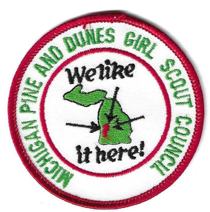 Michigan Pine and Dunes GSC council patch (MI)