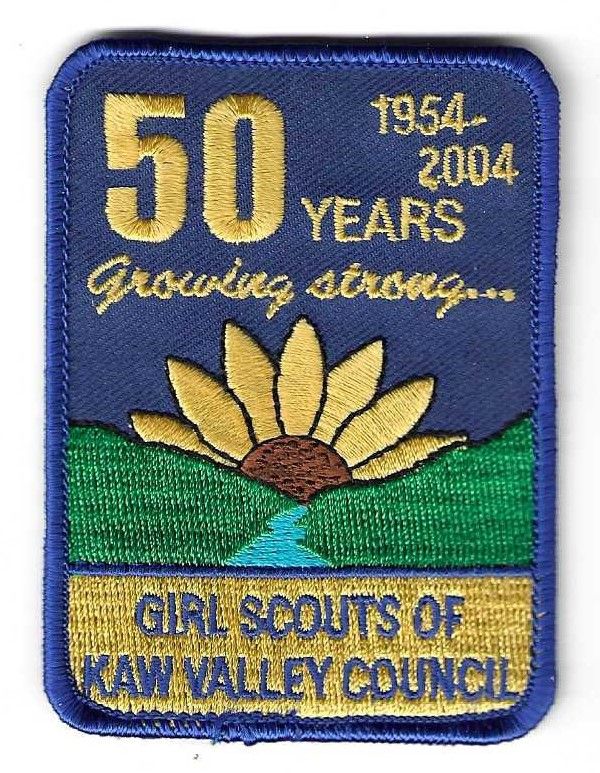 Kaw Valley Council 50th anniversary council patch (KS)