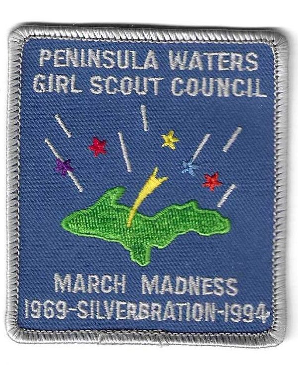 Peninsula Waters GSC 25th anniversary event council patch (MI)
