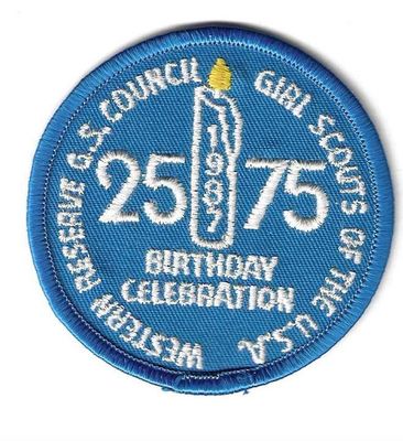 Western Reserve GSC 25th counciil/75th GSUSA  anniversary council patch (OH)