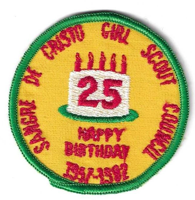 Sangre de Cristo GSC 25th anniversary council patch (NM)