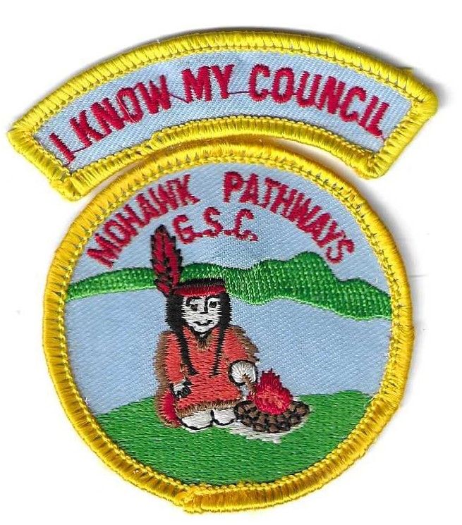 Mohawk Pathways GSC council patch (NY) with earned segment