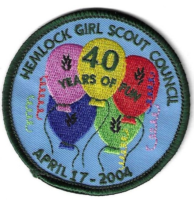 Hemlock GSC 40th anniversary council patch (PA)