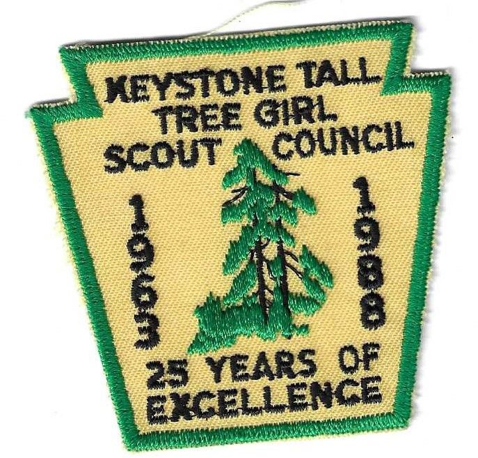 Keystone Tall Tree GSC 25th anniversary council patch (PA)