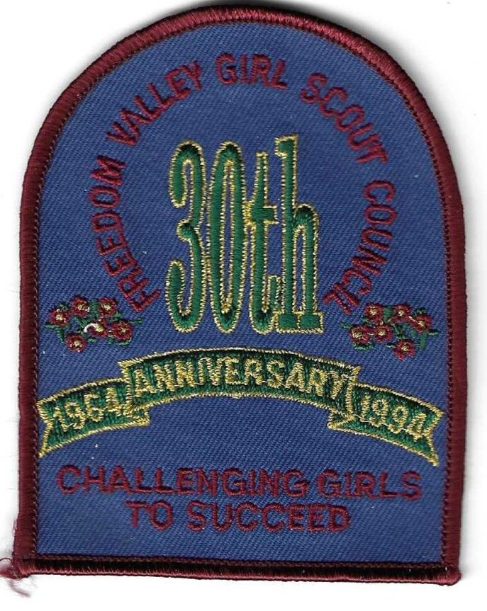 Freedom Valley GSC 30th anniversary council patch (PA)