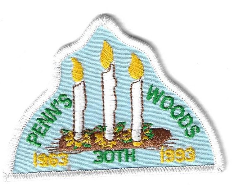 Penn&#39;s Woods Council 30th anniversary council patch (PA)