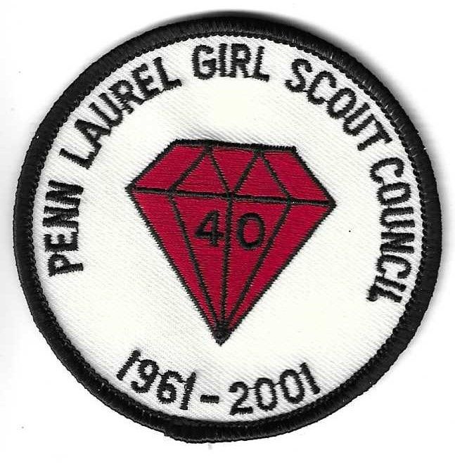 Penn Laurel GSC 40th anniversary council patch 1 (PA)