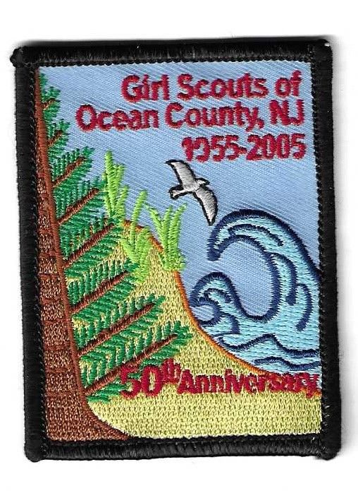 Ocean County (GS of) 50th anniversary council patch (NJ)