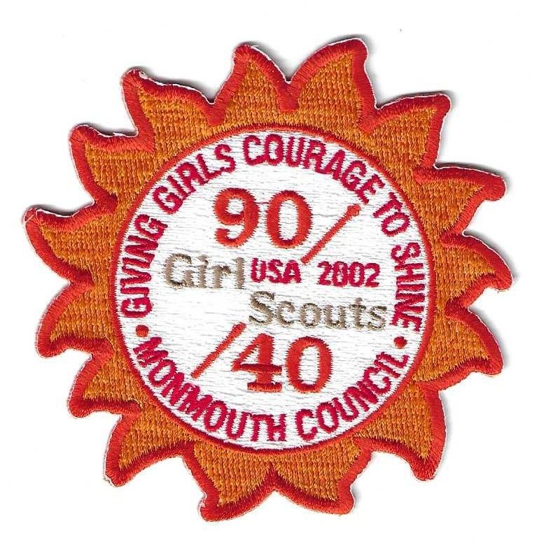 Monmouth Council 40th council/90th GSUSA anniversary council patch (NJ)