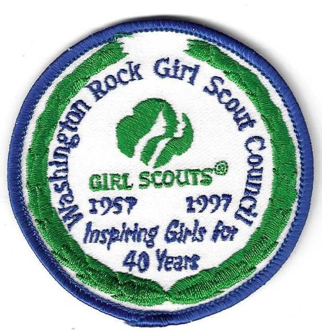 Washington Rock GSC 40th anniversary council patch (NJ)