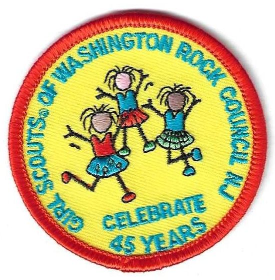 Washington Rock GSC 45th anniversary council patch (NJ)
